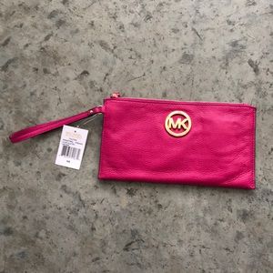 Pink MK Clutch